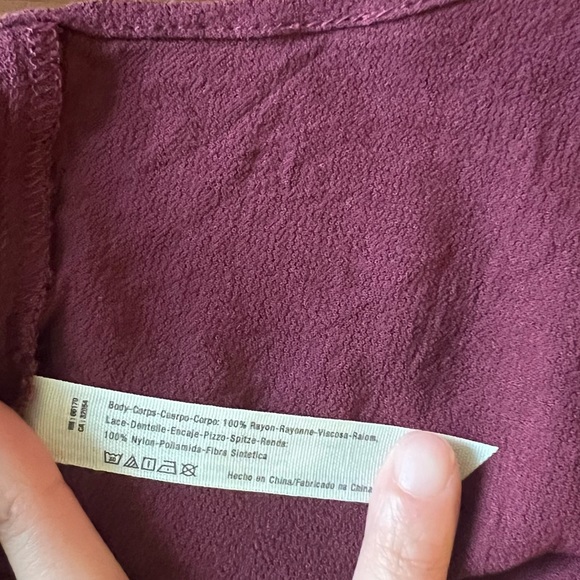 Free People Size Small Intimately maroon dress - Picture 6 of 10